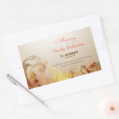 Aangepaste naam en jaarnaam, 60e priesterbestellin rechthoekige sticker (Envelop)