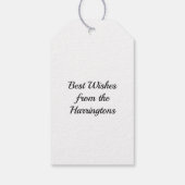 Aangepaste naam en jaartal Afstuderen Cadeaulabel (Achterkant)