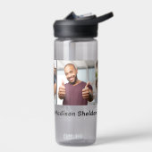 Aangepaste naam en je 3 foto's waterfles (Links)