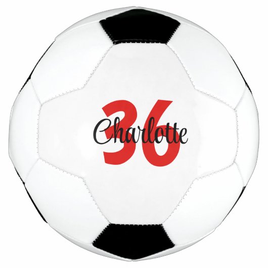 Aangepaste naam en Jersey Number Kinder Voetbal (Voorkant)