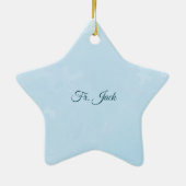 Aangepaste naam en Jubileum jaarabonnement, hoogst Keramisch Ornament (Achterkant)