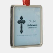 Aangepaste naam en Jubileum jaarabonnement, hoogst Metalen Ornament (Rechts)