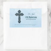 Aangepaste naam en Jubileum jaarabonnement, hoogst Rechthoekige Sticker (Tas)