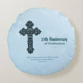 Aangepaste naam en Jubileum jaarabonnement, hoogst Rond Kussen