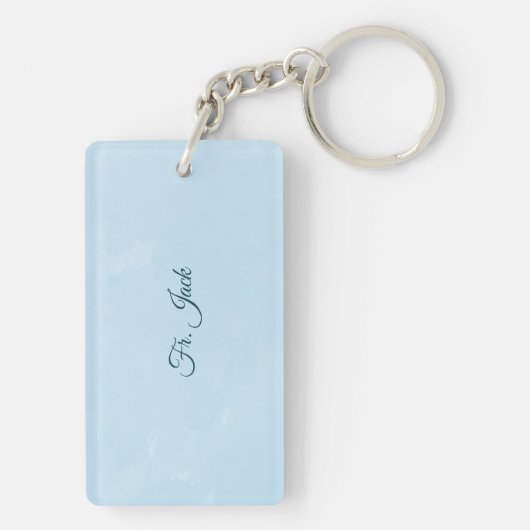 Aangepaste naam en Jubileum jaarabonnement, hoogst Sleutelhanger (achterkant)