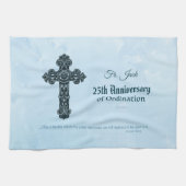 Aangepaste naam en Jubileum jaarabonnement, hoogst Theedoek (Horizontaal)