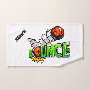 Aangepaste naam en kleur BUNCE Basketball-handdoek Handdoek