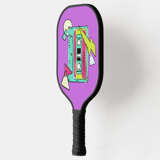 Aangepaste naam en kleur Casette Tape Pickleball Paddle (Links)