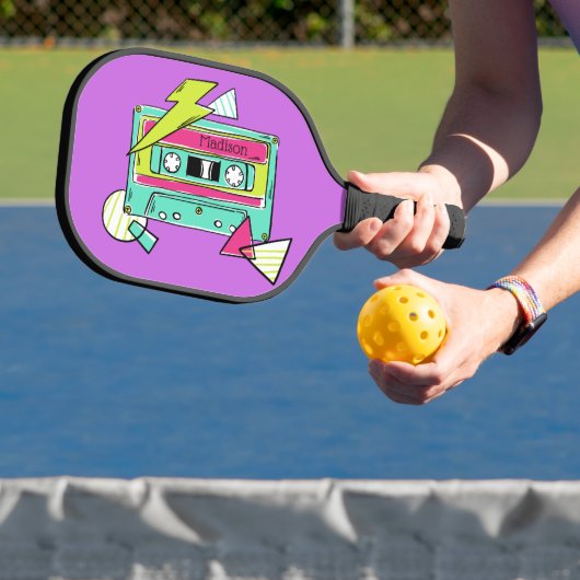 Aangepaste naam en kleur Casette Tape Pickleball Paddle (Insitu)