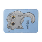 Aangepaste naam en kleur Cute Kitten badmatten (Voorkant)