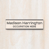 Aangepaste naam en kleur deurbordje (Voorkant)