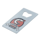 Aangepaste naam en kleur Fisher flesopening Creditkaart Flessenopener (Voorkant Gekanteld)