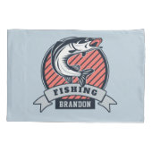 Aangepaste naam en kleur Fisher-kussenslopen Kussensloop (Achterkant)