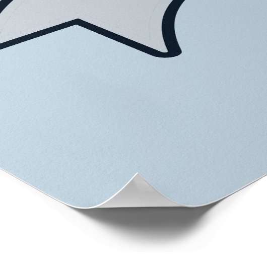 Aangepaste naam en kleur Fisher-poster Poster (Hoek)