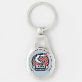 Aangepaste naam en kleur Fisher-sleutelhanger Sleutelhanger (Voorkant)