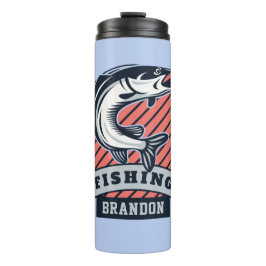 Aangepaste naam en kleur Fisher-tumbler Thermosbeker