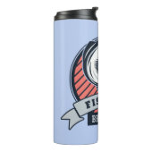 Aangepaste naam en kleur Fisher-tumbler Thermosbeker (Gedraaid links)