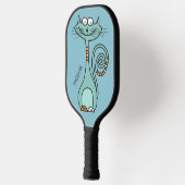 Aangepaste naam en kleur Funny Cat Pickleball Paddle (Links)