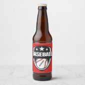 Aangepaste naam en kleur honkbal bier etiket (Voorkant)