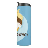 Aangepaste naam en kleur Ice Cream Hallo tumbler Thermosbeker (Geroteerd rechts)