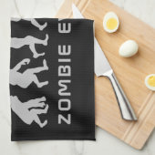 Aangepaste naam en kleur keukenhanddoek Zombie Evo (Quarter Fold)