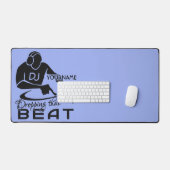 Aangepaste naam en kleur Muziek DJ Bureaumat (Keyboard & Muis)