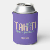 Aangepaste naam en kleur Tahiti Blikjeskoeler (Blikje Achterkant)