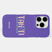 Aangepaste naam en kleur Tahiti Case-Mate iPhone Case (Achterkant (horizontaal))