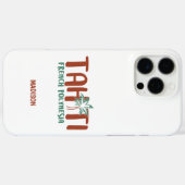 Aangepaste naam en kleur Tahiti Case-Mate iPhone Case (Achterkant (horizontaal))