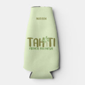 Aangepaste naam en kleur Tahiti Flesjeskoeler (Voorkant)