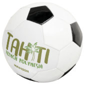 Aangepaste naam en kleur Tahiti Voetbal (Drie kwart)