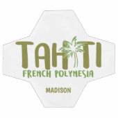 Aangepaste naam en kleur Tahiti Voetbal (Enkel)