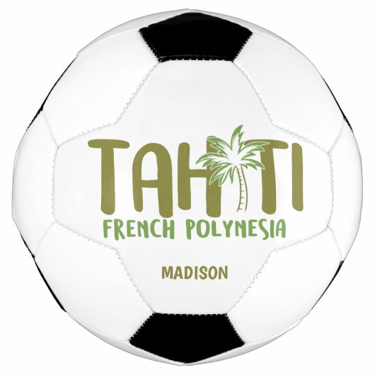 Aangepaste naam en kleur Tahiti Voetbal (Voorkant)