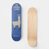 Aangepaste naam en kleur voor Cool Llama Persoonlijk Skateboard (Voorkant)