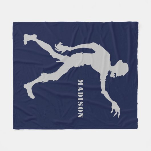 Aangepaste naam en kleur Zombie-dekens Fleece Deken (Voorkant (Horizontaal))