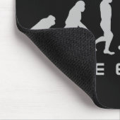 Aangepaste naam en kleur Zombie Evolutiemousepad Muismat (Hoek)