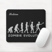 Aangepaste naam en kleur Zombie Evolutiemousepad Muismat (Met muis)