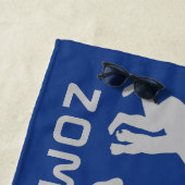 Aangepaste naam en kleur Zombie Evolution-badhandd Strandlaken (In situ)