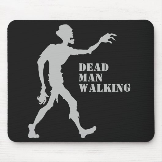 Aangepaste naam en kleur Zombie mousepad Muismat (Voorkant)