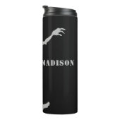 Aangepaste naam en kleur Zombie-tumbler Thermosbeker (Geroteerd rechts)