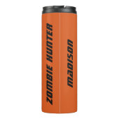 Aangepaste naam en kleur Zombie-tumbler Thermosbeker (Achterkant)