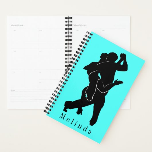 Aangepaste naam en kleuren Planner met Tango Dance (Display)