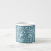Aangepaste naam en kleurenbekertjes espresso kop (Voorkant)