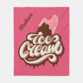 Aangepaste naam en kleurencrème dekens (Voorkant)