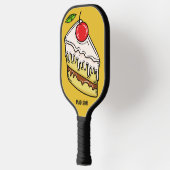 Aangepaste naam en kleurensegment pickleball paddle (Links)