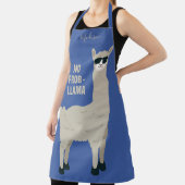 Aangepaste naam en kleurpron voor Cool Llama Schort (Insitu)