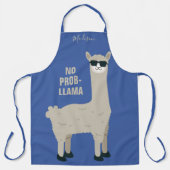 Aangepaste naam en kleurpron voor Cool Llama Schort (Voorkant)