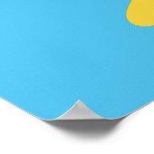 Aangepaste naam en kleurrijk pinguïn poster (Hoek)