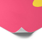 Aangepaste naam en kleurrijk pinguïn poster (Hoek)