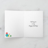 Aangepaste Naam en Leeftijd Jongens Polka Dot Foto Kaart (Binnen)